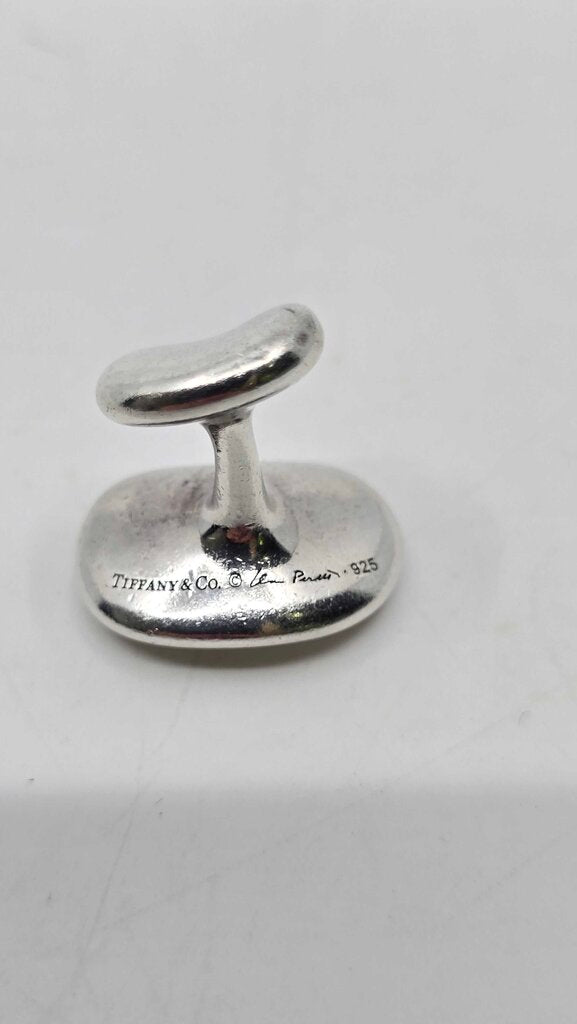 Tiffany & Co. Elsa Peretti Sterling Silver Bean Large Cufflinks