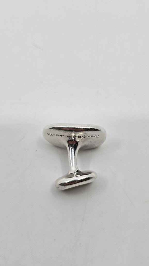 Tiffany & Co. Elsa Peretti Sterling Silver Bean Large Cufflinks