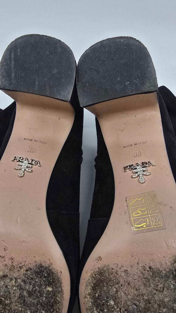 Prada Suede Ankle Boots