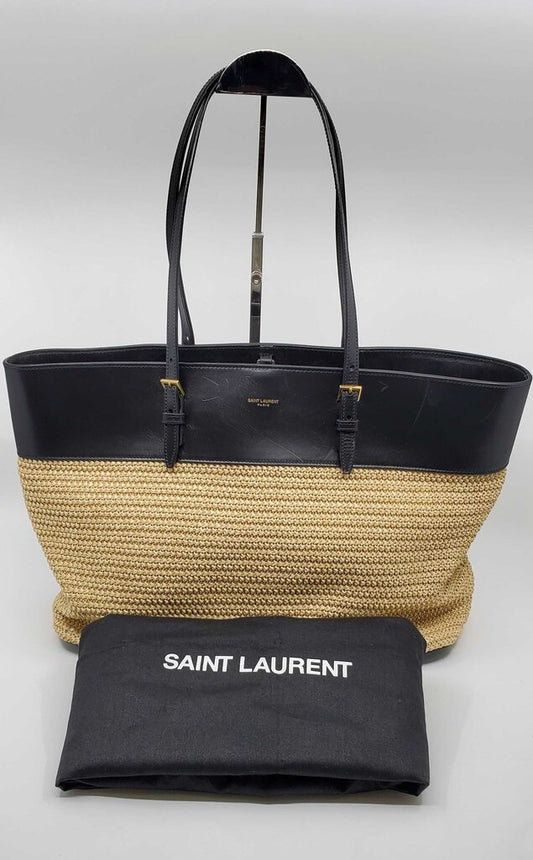 YSL Raffia Tote