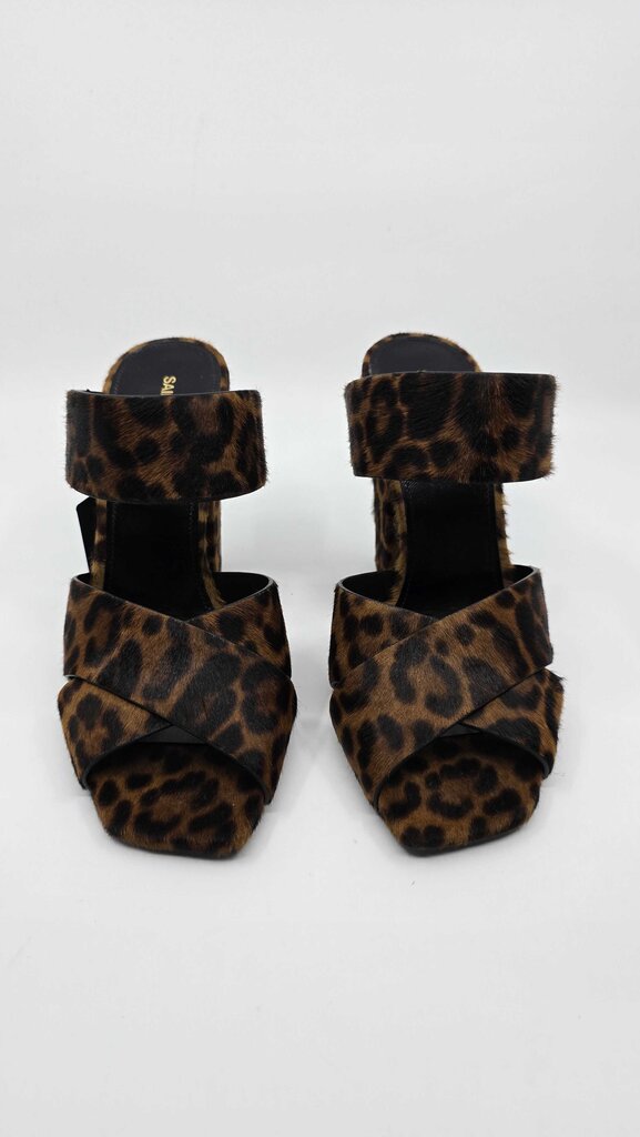 YSL Oak Mule Sandal Pony Hair