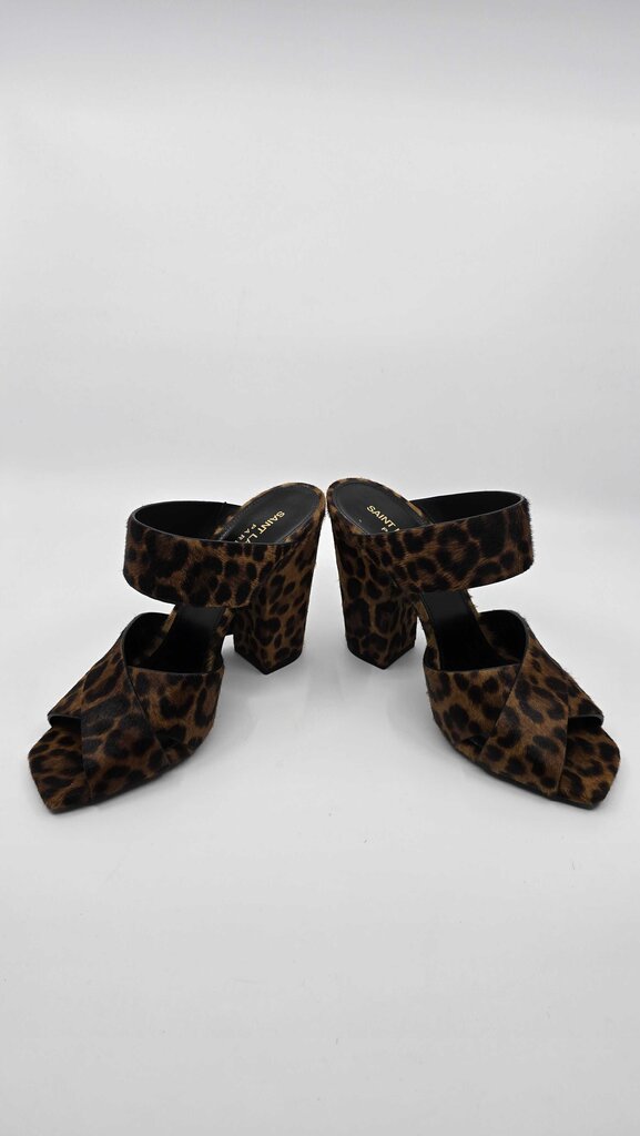 YSL Oak Mule Sandal Pony Hair