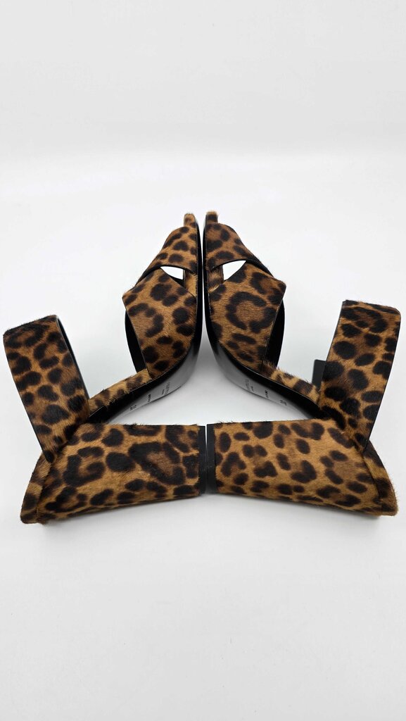 YSL Oak Mule Sandal Pony Hair