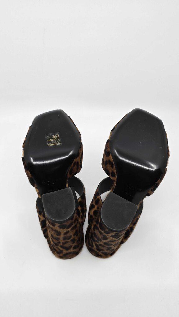 YSL Oak Mule Sandal Pony Hair