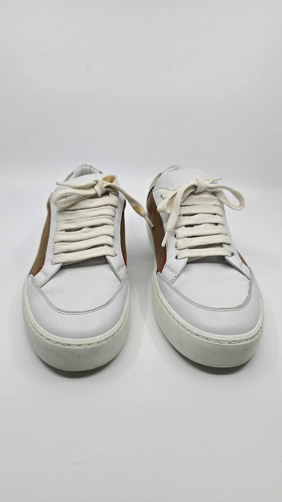 Burberry Check & Leather Sneakers