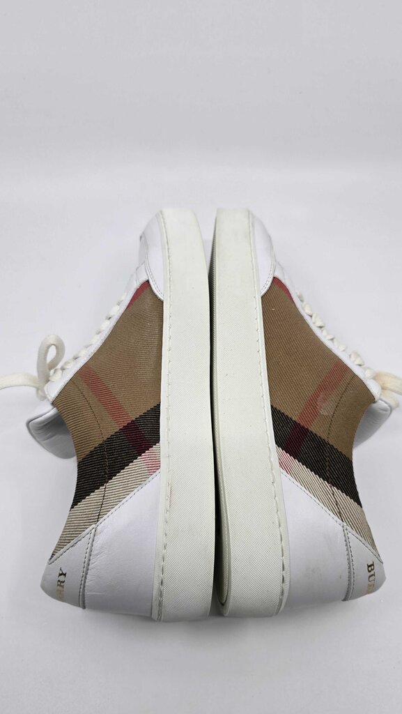 Burberry Check & Leather Sneakers