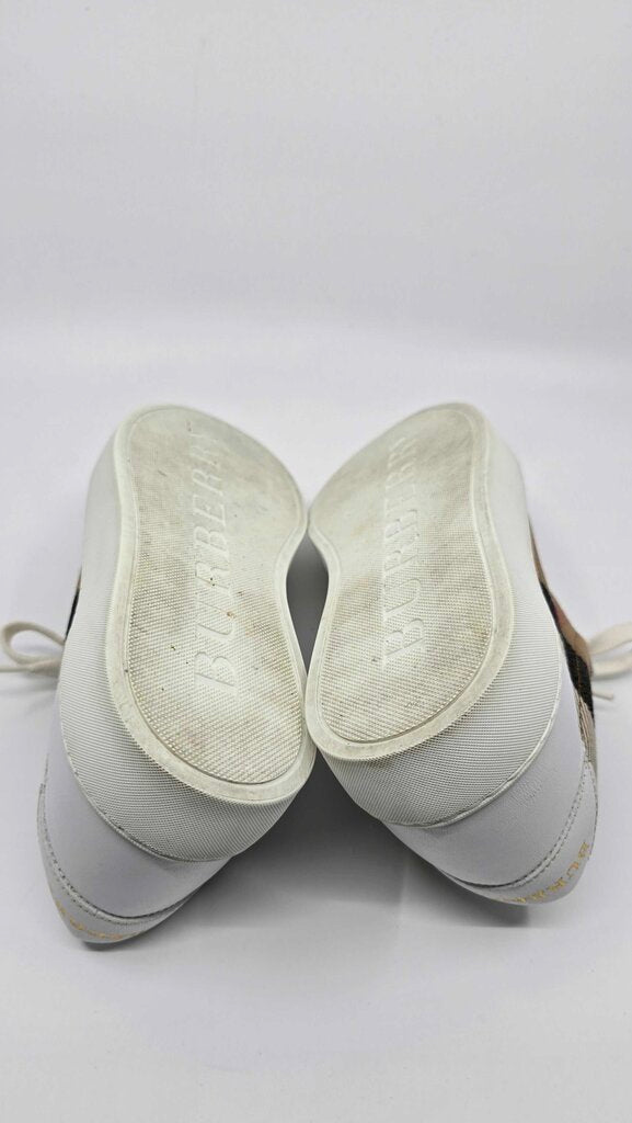 Burberry Check & Leather Sneakers