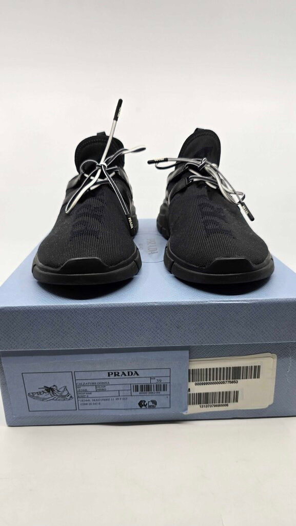 Prada Logo Knit Sneakers