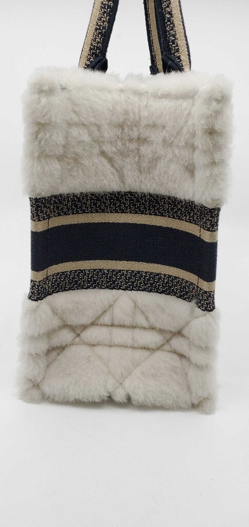 Dior Book Tote Cannage Quilt Shearling