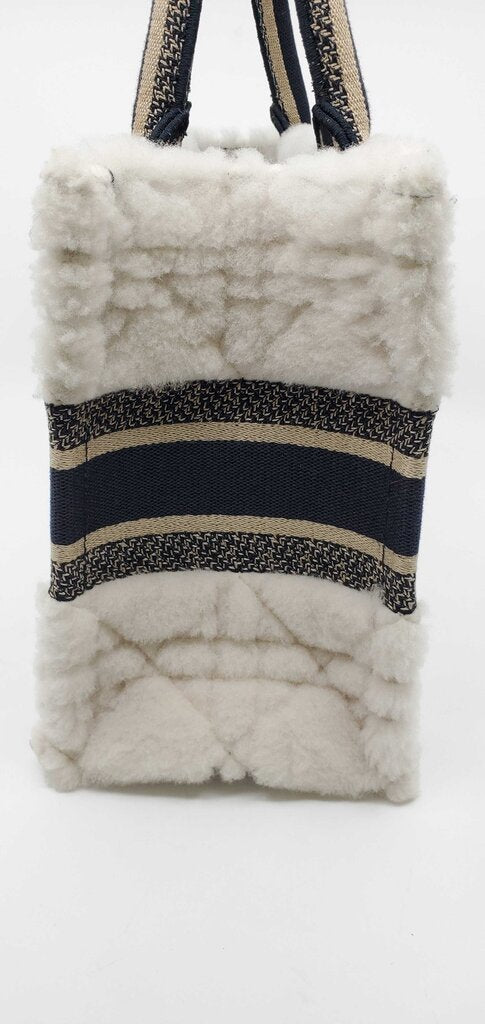 Dior Book Tote Cannage Quilt Shearling