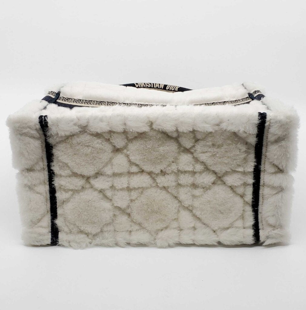 Dior Book Tote Cannage Quilt Shearling