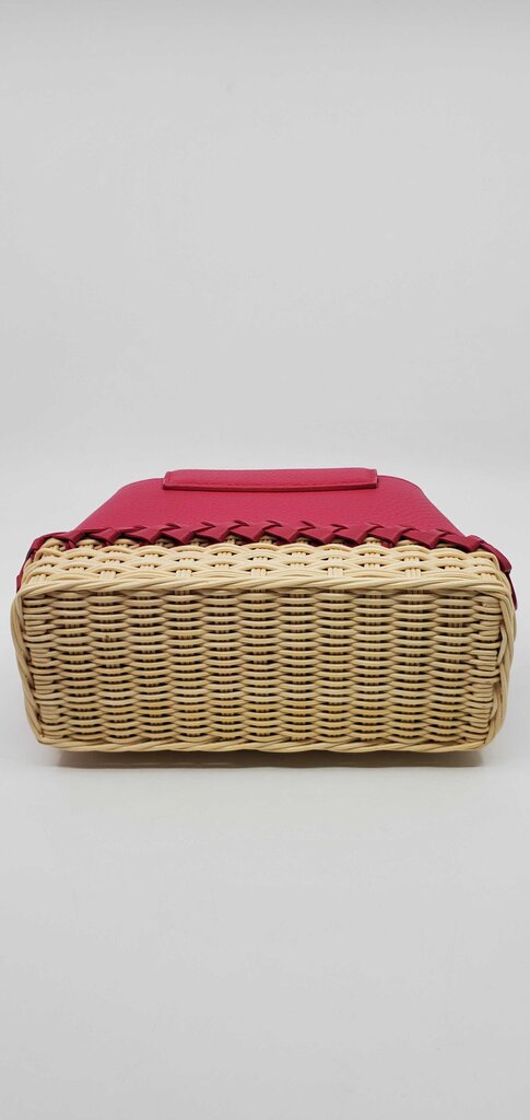 Louis Vuitton Rattan Taurillon Capucines Handbag w/ Woven Rattan Base