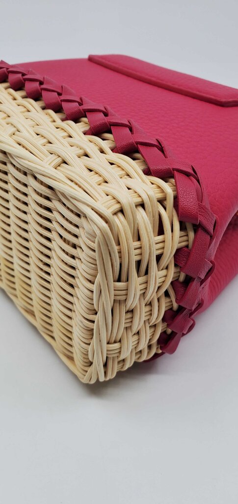 Louis Vuitton Rattan Taurillon Capucines Handbag w/ Woven Rattan Base