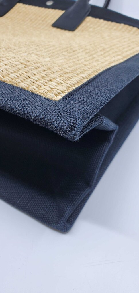 YSL Rive Gauche Raffia Tote Bag