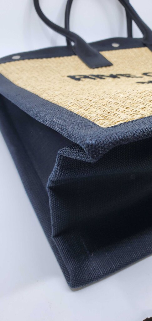 YSL Rive Gauche Raffia Tote Bag