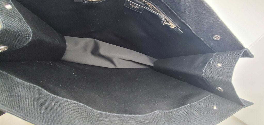 YSL Rive Gauche Raffia Tote Bag
