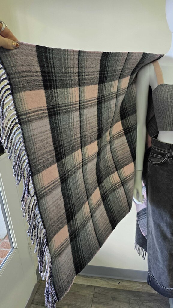Gucci Wool Reversible GG 100% Wool Poncho