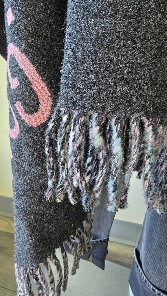 Gucci Wool Reversible GG 100% Wool Poncho