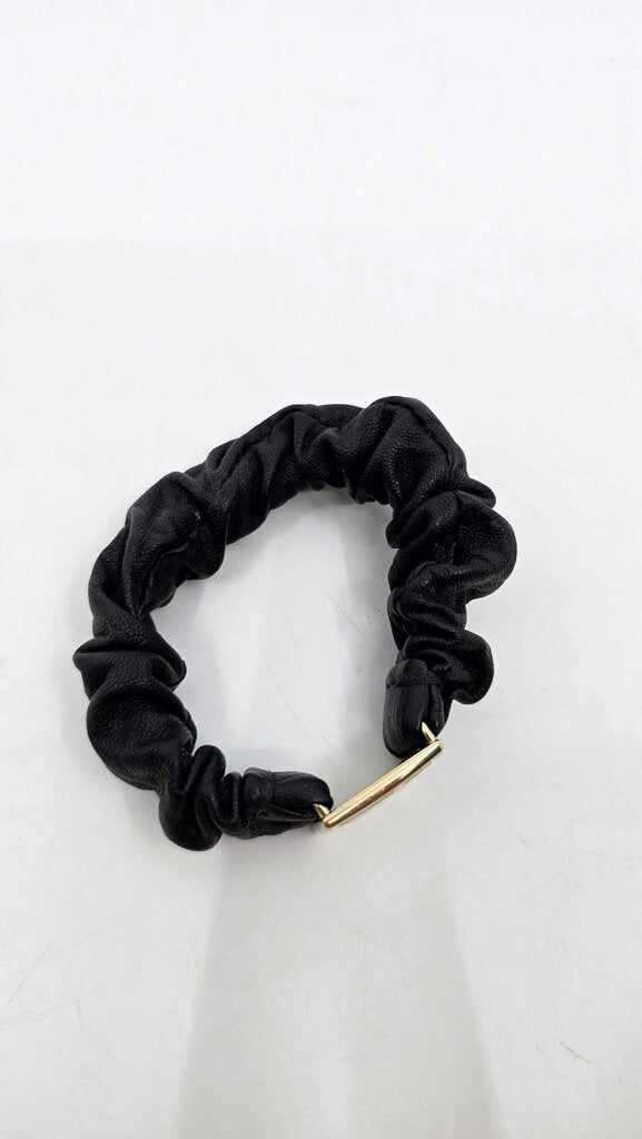 Chanel Leather CC Logo Hair Tie/Scrunchie