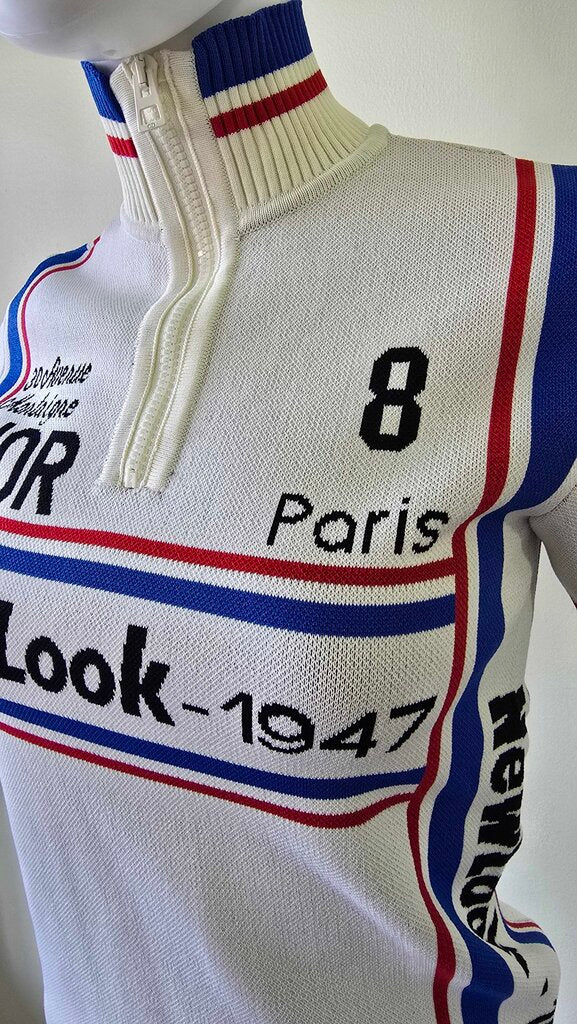 Dior New Look SS22 Striped Logo Knit Polo Zip Top