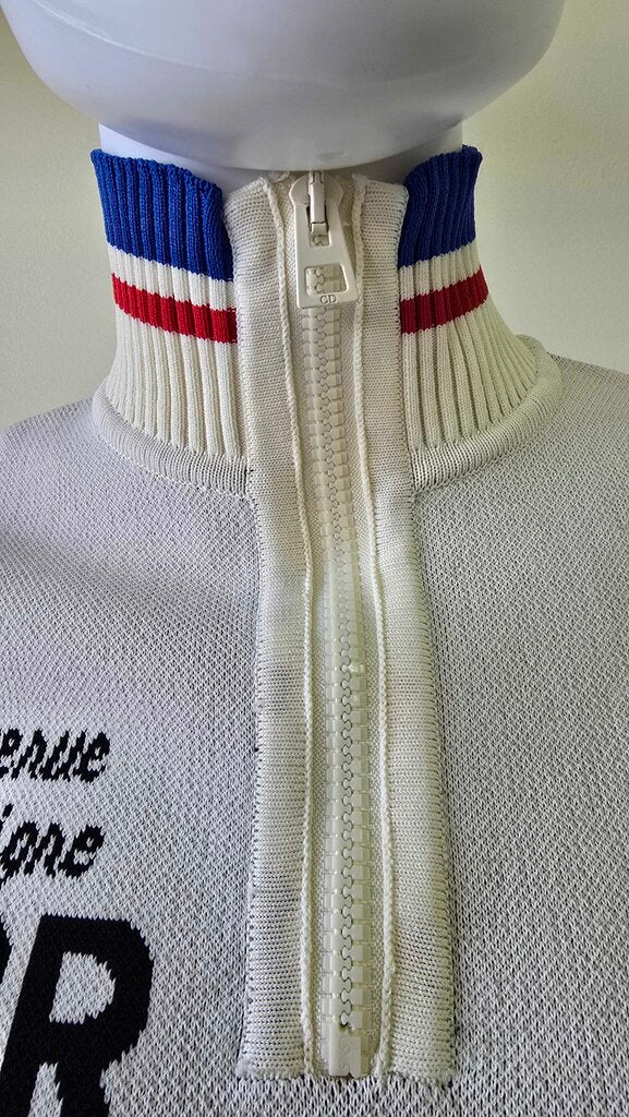 Dior New Look SS22 Striped Logo Knit Polo Zip Top