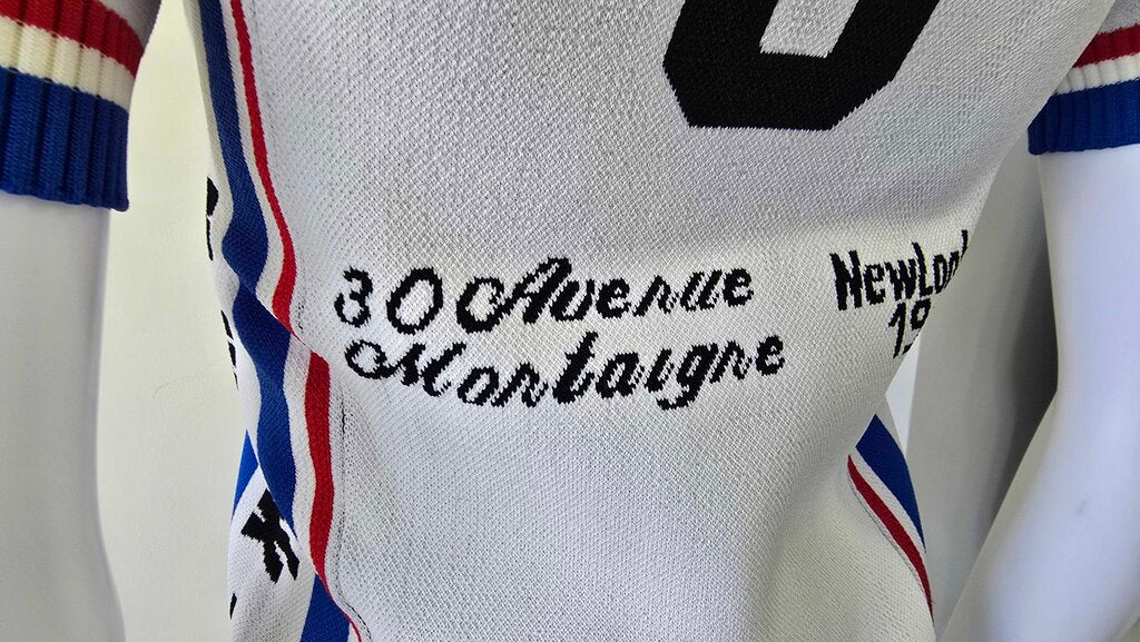 Dior New Look SS22 Striped Logo Knit Polo Zip Top