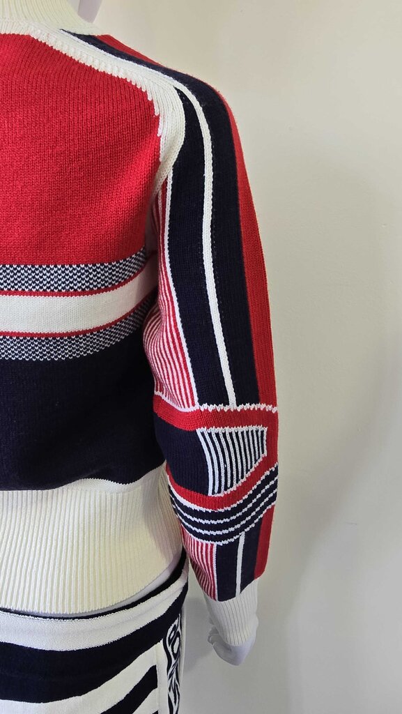 Dior Alps Star-Motif Mock Neck Wool/Cashmere Sweater