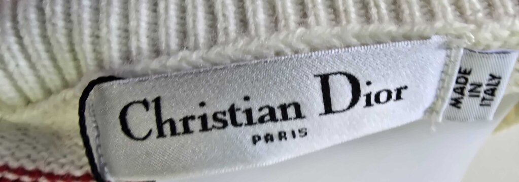 Dior Alps Star-Motif Mock Neck Wool/Cashmere Sweater