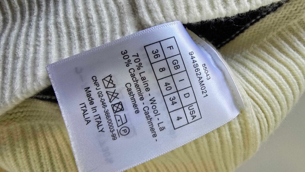 Dior Alps Star-Motif Mock Neck Wool/Cashmere Sweater
