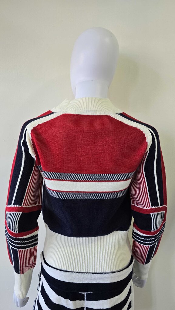 Dior Alps Star-Motif Mock Neck Wool/Cashmere Sweater