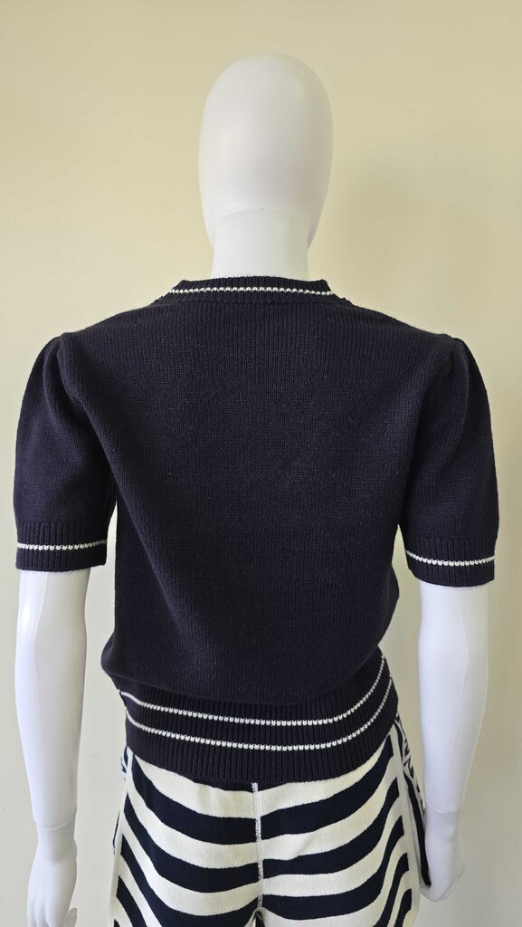 Dior Short Sleeved Star Sweater Wool & Cashmere Knit