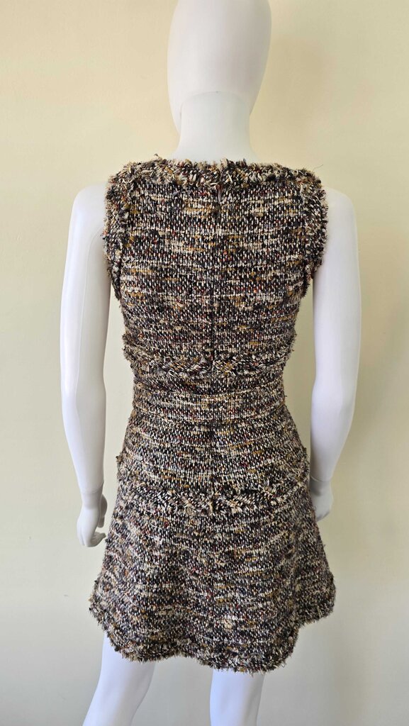 Chanel 2007 Vintage Tweed Dress - Fringe Raw Edge Accents