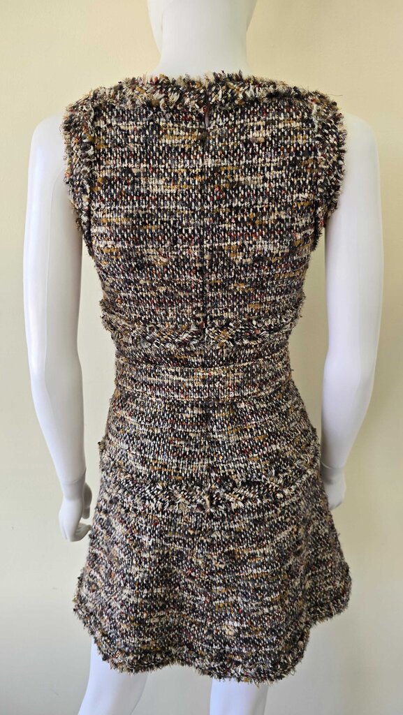 Chanel 2007 Vintage Tweed Dress - Fringe Raw Edge Accents