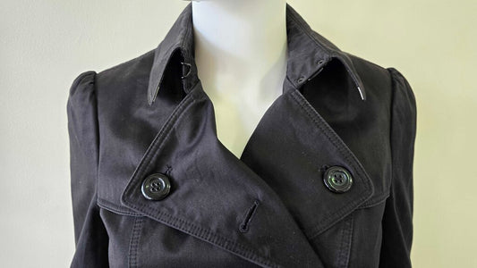 Burberry Short Double-Breasted Trench Coat