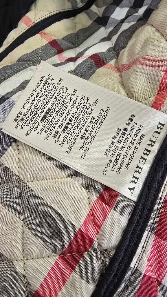 Burberry Quilted Jacket w/ Nova Check Lining