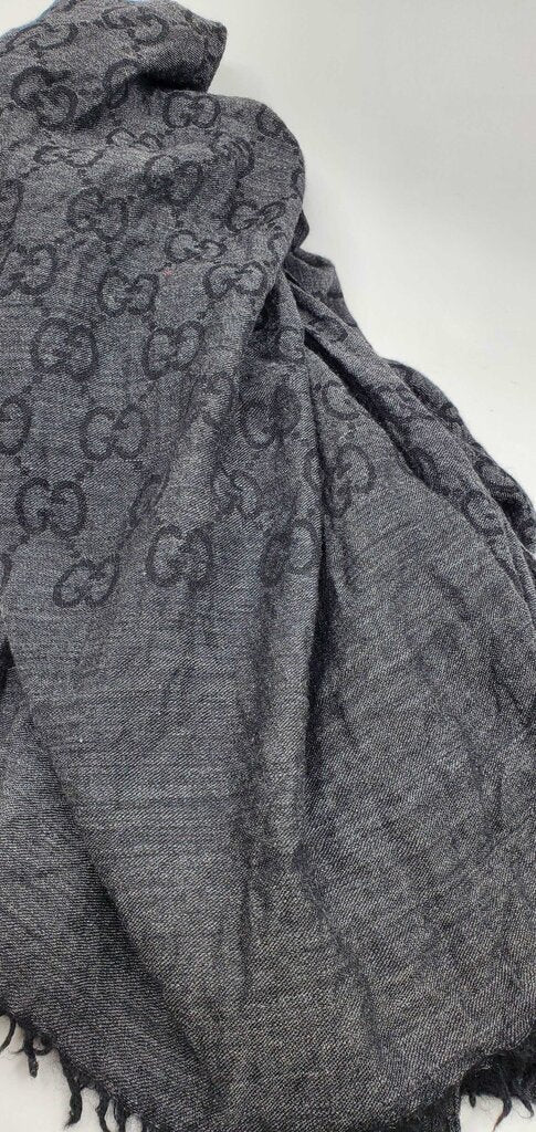 Gucci GG Jacquard Scarf 70% Wool & 30% Silk