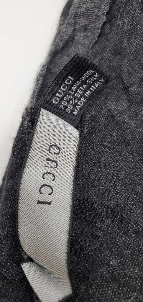 Gucci GG Jacquard Scarf 70% Wool & 30% Silk