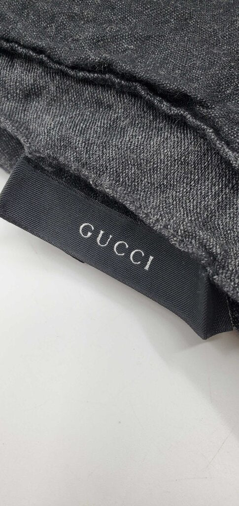 Gucci GG Jacquard Scarf 70% Wool & 30% Silk