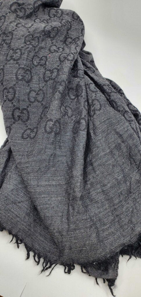 Gucci GG Jacquard Scarf 70% Wool & 30% Silk