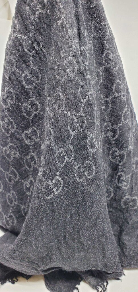 Gucci GG Jacquard Scarf 70% Wool & 30% Silk