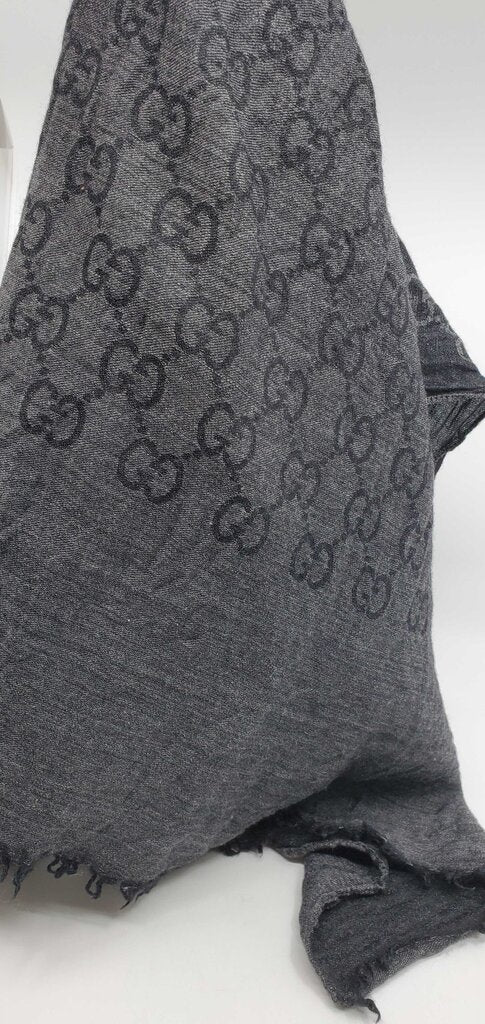 Gucci GG Jacquard Scarf 70% Wool & 30% Silk