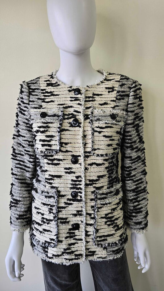 Rebecca Taylor Patched Tweed Jacket