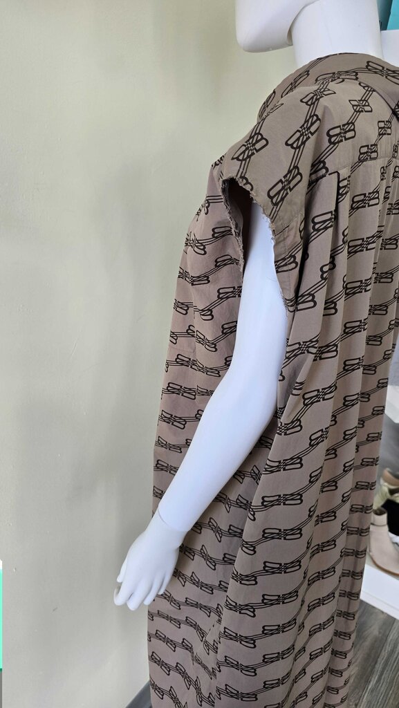 Balenciaga BB Monogram License Logo Cotton Poplin Shirtdress