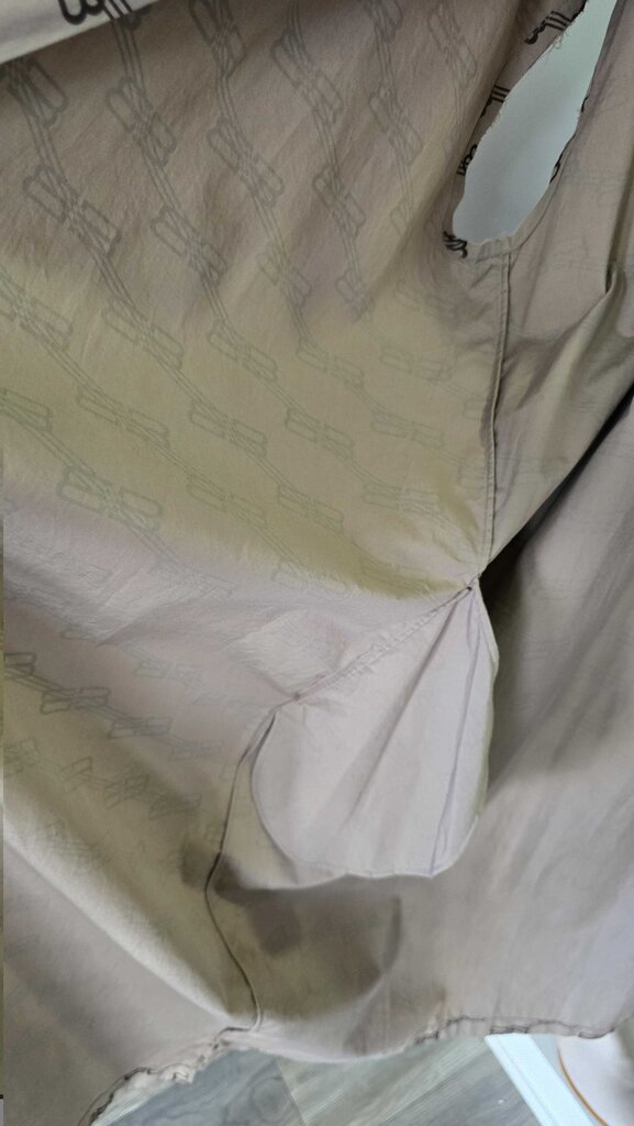 Balenciaga BB Monogram License Logo Cotton Poplin Shirtdress