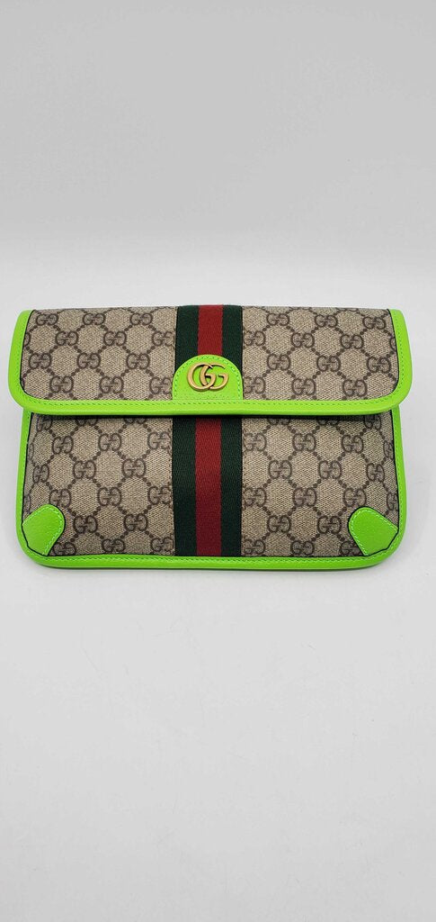 Gucci GG Supreme Monogram Web Ophidia Belt Bag