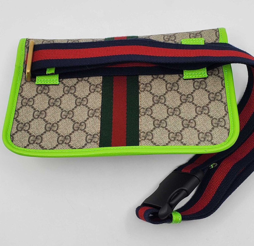 Gucci GG Supreme Monogram Web Ophidia Belt Bag
