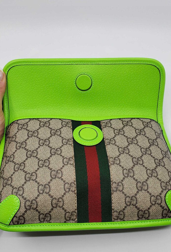 Gucci GG Supreme Monogram Web Ophidia Belt Bag