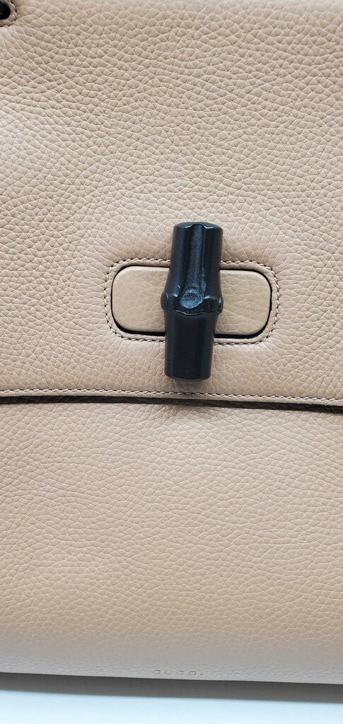 Gucci Bamboo Daily Top Handle Leather Bag