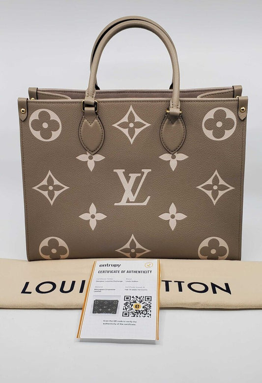 Louis Vuitton OnTheGo MM Bicolor Monogram Impreinte