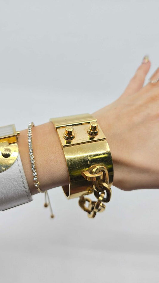 Louis Vuitton Lock Me Manchette Cuff Bracelet